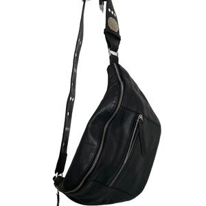 Black Leather Women’s Sling Bag